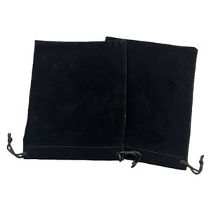 Bolsas de Terciopelo con Cordón para Regalo, Personalizadas con Logotipo, Color Negro, para Guardar Joyas - Product Image 6