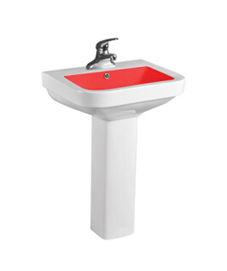 Lavabo <span class=keywords><strong>de</strong></span> Baño HS-4006 con Pedestal a Bajo Precio/ Soporte para Lavabo - Product Image 3