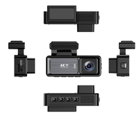 4K 3.2 Inch Dual Lensa Depan dan Belakang MINI Car Black Box Car Video Dvr Dash Cam Dengan Wifi GPS FHD Night Vision Auto Elektronik