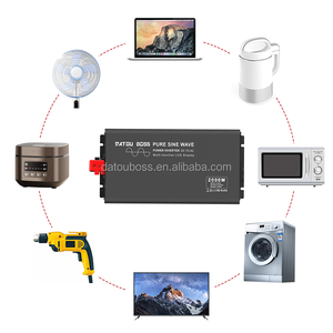 DATOUBOSS Convertidores De Energa De <span class=keywords><strong>2000w</strong></span> De Onda Pura De 12V onduleurs de <span class=keywords><strong>convertisseur</strong></span> de puissance solaire pour <span class=keywords><strong>camping</strong></span>-<span class=keywords><strong>car</strong></span> de pêche - Product Image 2