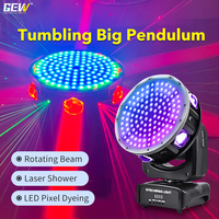 GEVV Große Pendel-Lichtanlage 120W DMX512 RGBW Beam Laser Wash Strobe LED Moving Head Licht für Bühnenshows und Events