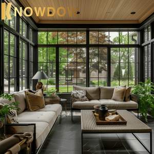 SAVOIR Personnalisé Quatre Saisons Sunshine Room Durable Aluminium <span class=keywords><strong>Solarium</strong></span> Solariums Maison Préfabriquée en Verre pour Villa Application - Product Image 5