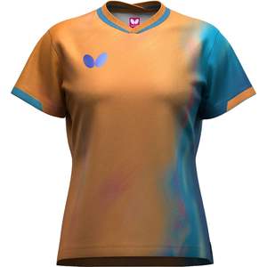 Chemise de tennis de table pour femmes Infilia, certifiée JTTA 47239, respirante, à séchage rapide, extensible, nylon/polyester, Japon - Product Image 1