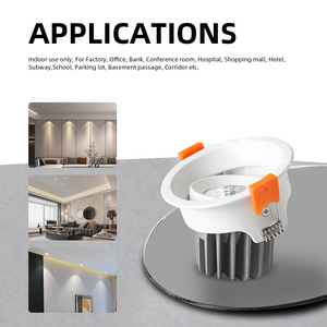 <span class=keywords><strong>Led</strong></span> Downlight 15 Wát cutout 120 mét đầu vào Ac200-240V/15/24 38 60 tùy chọn lõm xuống ánh sáng có thể điều chỉnh cieling Downlight - Product Image 2