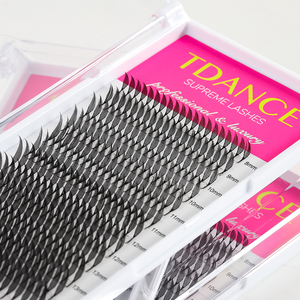 Nouvelle génération de cils en éventail de haute qualité faits à la main pour la marque Lash Tower Spire Lashes, cils doux en volume, cils manga cosplay, <span class=keywords><strong>pointes</strong></span> pré-faites - Product Image 3