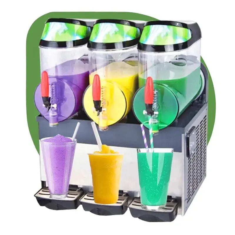 En çok satan slush makinesi frutina 45L 3 tankı ticari dondurulmuş içecek uzay slush buz kar slush makinesi fiyat lahore