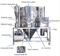 Hnoc Lndustry 100 Kg Per Uur Melkpoeder Maken Machine Mini Piloot Neergeslagen Silica Sproeidroger Voor Fruit