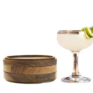 Wooden Salt Rimmed Plates With Lid Reusable Condiment Jars For Cocktail <b>Bar</b> <b>Tools</b> Home Use - Product Image 5