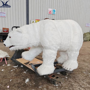 Ours polaire animatronique réaliste grandeur nature |   Accessoire interactif en fourrure mécanique pour animaux, idéal pour les parcs à thème et les expositions hivernales - Product Image 4