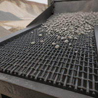 Maille de filtre linéaire tissée résistante à l'usure pour traitement thermique par trempage, pour le traitement des minerais de fer