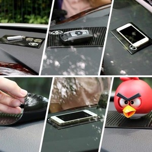 Car Anti Slip <b>Mat</b> <b>Silicone</b> Dashboard Center Console National Flag Design High Temperature Resistant Sun Protection Storage <b>Mat</b> - Product Image 4