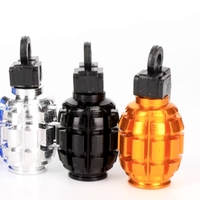 Capuchon de valve de pneu universel en alliage d'aluminium style grenade