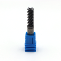 Fraise à rainurer à 5 dents, revêtement TiAlN noir, pour usinage brut de l'acier inoxydable et des alliages d'acier sur routeur CNC