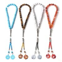 YS346 Perles de jade gris, Mala, Tasbih musulman, Tasbeeh, Fournisseur de chapelets en Chine, Palestine, Istanbul, Turquie