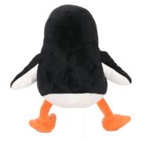 Peluche Mignonne de Mouette de Mer Debout Noire et Blanche, Jouet en Peluche d'Oiseau Marin, Poupée en Peluche Personnalisable avec Logo, Cadeau Doux pour Enfants