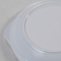 Vaisselle en plastique mélaminé ronde incassable et réutilisable Plat à motif imprimé coloré durable pour buffet d'école et fêtes
