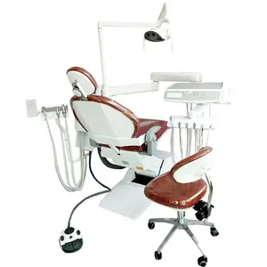Tüm yüksek kalite diş ekipmanları benzersiz arkalığı tasarım tam Set ucuz Modern dişçi sandalyesi ünitesi ile dönebilir kutu