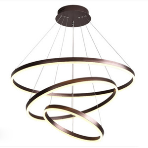 JYLIGHTING Décoration d'intérieur, luminaires suspendus, anneaux circulaires, lampes suspendues LED pour salon, chambre à coucher, salle à manger, lampe suspendue - Product Image 1
