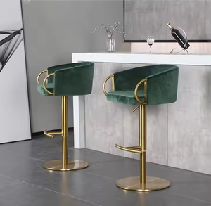 كرسي بار فاخر مخصص بتصميم أنيق على الطراز الاسكندنافي، كرسي عالي جديد وجذاب للمطاعم والحانات - Product Image 1