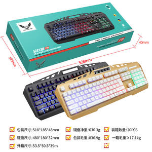Teclado para juegos Z10, mecánico, con cable, retroiluminado RGB, para uso en PC y cibercafés - Product Image 5
