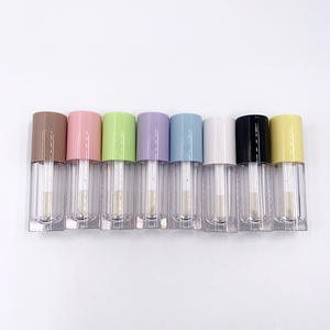 New pink Lip Gloss <strong>Empty</strong> <strong>Tube</strong> Spot Round Lip Glaze Lip Gloss Separate Bottle Packaging Glass <strong>Tube</strong> - Product Image 4