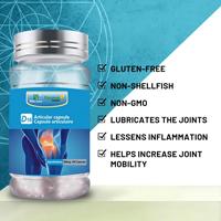 Soutien Articulaire Capsule Articulaire 500mg Sans Gluten Non-OGM Lubrifie les Articulations Améliore la Mobilité 100 Capsules Personnalisé Privé