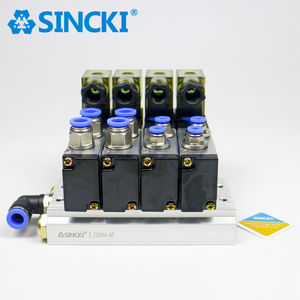 Parti pneumatiche valvola solenoide collettore terminale con elettrovalvola 4V210-08 per distributore di macchine tessili - Product Image 2