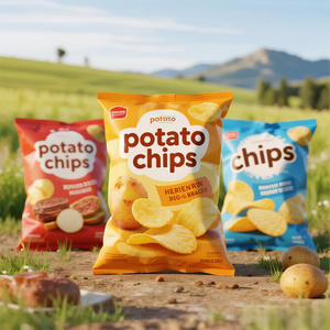 Влагостойкие красивые попкорн закуски печенье индивидуальный дизайн логотип пищевой пластиковый пакет картофельные чипсы хрустящая наволочка - Product Image 5