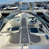 Tapis de pont en mousse EVA imitation teck pour bateau 2000 Yamarin 5150, style SeaDek MarineMat Gatorstep, auto-adhésif