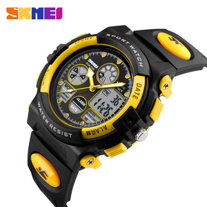 <span class=keywords><strong>SKMEI</strong></span> <span class=keywords><strong>1163</strong></span> Sports enfants montres à Quartz enfants étanche double affichage montres LED montre numérique - Product Image 2