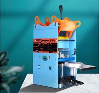 Machine à sceller électrique pour petites tasses Machine à sceller numérique manuelle pour tasses à thé au lait Boba Tea Film plastique Boissons Commodities