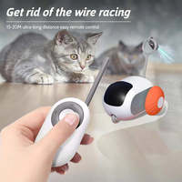 Accessoire d'intérieur interactif intelligent de télécommande de voiture de jouet de chat en plastique pour des fournitures d'animal familier de chatons