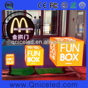 2ft côté longueur 5 Côtés 6 côtés LED Cube écran par <span class=keywords><strong>mettre</strong></span> sur le sol pour une utilisation <span class=keywords><strong>en</strong></span> intérieur vidéo cube led affichage P2.5 P3 P2.97 P2 P4 - Product Image 5