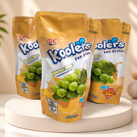 Sachets en plastique personnalisés pour boissons liquides avec paille, pour machine de remplissage de jus en aluminium, pochettes verticales à bec verseur