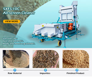 Machine de nettoyage des grains de millet de <span class=keywords><strong>sorgho</strong></span> Nettoyeur de semences à écran d'air avec niveleuse - Product Image 6