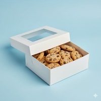 6 "X 6 \ X 2.5" Pie Bakery Boxes Small Cookie Cake Macaron & Truffe Boîtes de Chocolat pour Sushi avec Gaufrage Matt Lamination