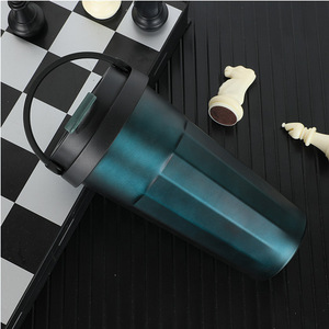 Portable Stainless Steel Insulated <b>Coffee</b> Cup with Handle Silicone Base Car Tumbler Business Gift Cup Low MOQ Custom Logo - Product Image 2