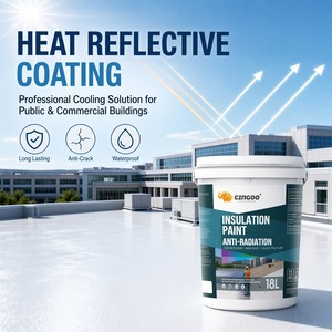 <span class=keywords><strong>Pintura</strong></span> Ecológica para Techos con Recubrimiento Reflectante del Calor, para Hoteles, Escuelas, Hospitales, Superficies de Techo de Metal y Hormigón, Ahorro de Energía, OEM - Product Image 1