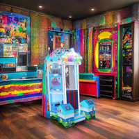 Machine d'arcade à monnayeur pour enfants, jeu de capture de balles, Château Arc-en-ciel, pour centres de divertissement (FEC)