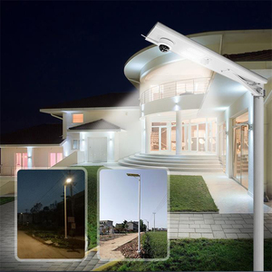 Farola Solar LED Integrada IP67 con Cámara CCTV WiFi 4G para Uso Comercial en Carreteras - Product Image 2