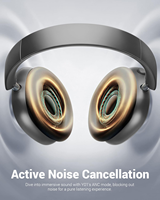 Casque sans fil hybride ANC en gros pour le gaming, casque supra-auriculaire