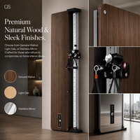 Appareil de musculation mural ultra-fin et peu encombrant pour la maison intelligente, entraîneur fonctionnel en bois de noyer, équipement de force 30 kg