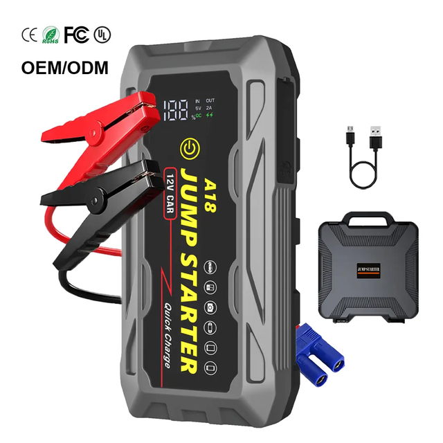 Hot Selling Portable 12V High Power Bank Multi-Function Car Emergency Jump Starter with Air Compressor for Truck Motorcycle Use
