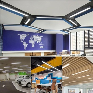 Halcon Dự Án Tùy Chỉnh Văn Phòng Cửa Hàng Nhà Để Xe Treo Ống Đèn 4ft 8ft 50W LED Tuyến Tính Ánh Sáng - Product Image 5