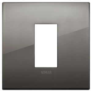 Vimar Wall <b>Switch</b> 1 Way Black Chrome Plate 9.9 Cm Length - Product Image 1