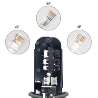 Pince à sertir testeur de câbles réseau en acier à haute teneur en carbone RJ11 RJ12 RJ45, dénudeur de fils LAN, coupe-câbles 4P 6P 8P, personnalisable OEM