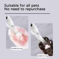 Kit de toilettage pour chien sans fil 3 pièces avec tondeuse, coupe-ongles, ciseaux, tablier et accessoires, ensemble électrique pour l'épilation des animaux