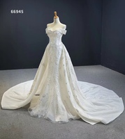 Feishiluo ivoire sirène boule robe de mariée luxe perle dentelle robe de mariée détachable Train pour les femmes robe de bal