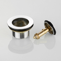 Joyhoo-Tapón emergente para desagüe de bañera, desbordamiento exclusivo G 1 1/2, cromado, de aleación de Zinc