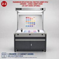 Cabine de visionnage des couleurs avec armoire de rangement, source lumineuse LED standard ISO3664 D65 D50, lampes 36W